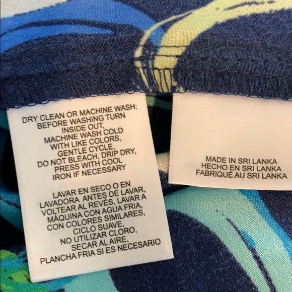 Pappagallo blue print tunic blouse - Picture 8 of 8